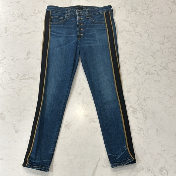 Veronica Beard Debbie Skinny Tux Stripe Jean Size 30 - Picture 5 of 17